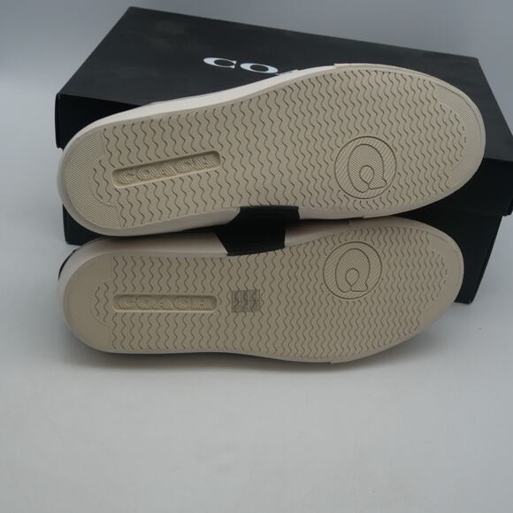 NEW Coach Women's 8.5 Citysole Skate Sneakers Shoes Charcoal Black Leather - Picture 13 of 14